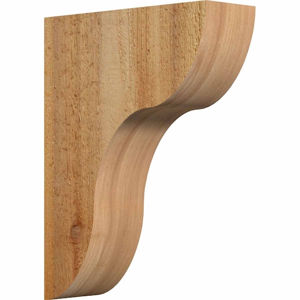 Ekena Millwork Carmel Rough Sawn Corbel, Western Red Cedar, 4"W x 12"D x 16"H COR04X12X16CAR00RWR - main
